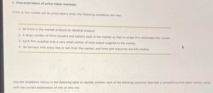 solved-1-characteristics-of-price-taker-markets-firms-in-chegg