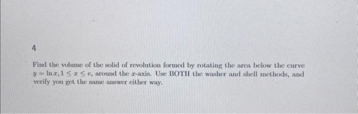 Solved Find The Volume Of The Solid Of Revolution Formed By | Chegg.com