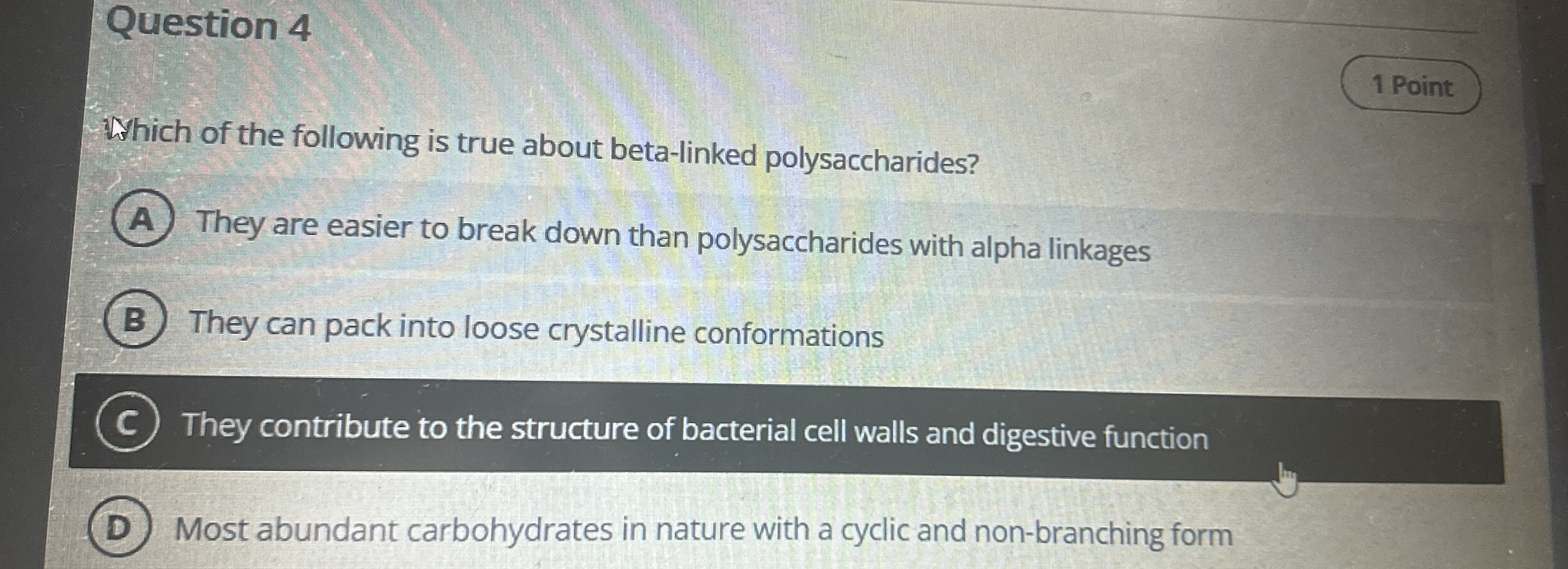 Solved Question 41 ﻿PointWhich of the following is true | Chegg.com