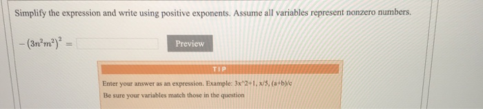 Solved Simplify the expression and write using positive | Chegg.com