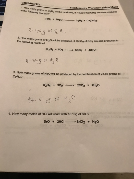 Solved 1. How many grams of C2H2 will be produced 7.00g of