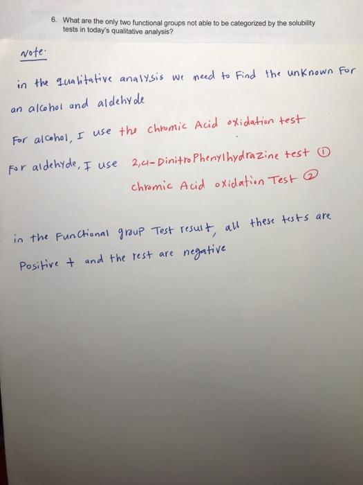 Solved 6. What are the only two functional groups not able | Chegg.com