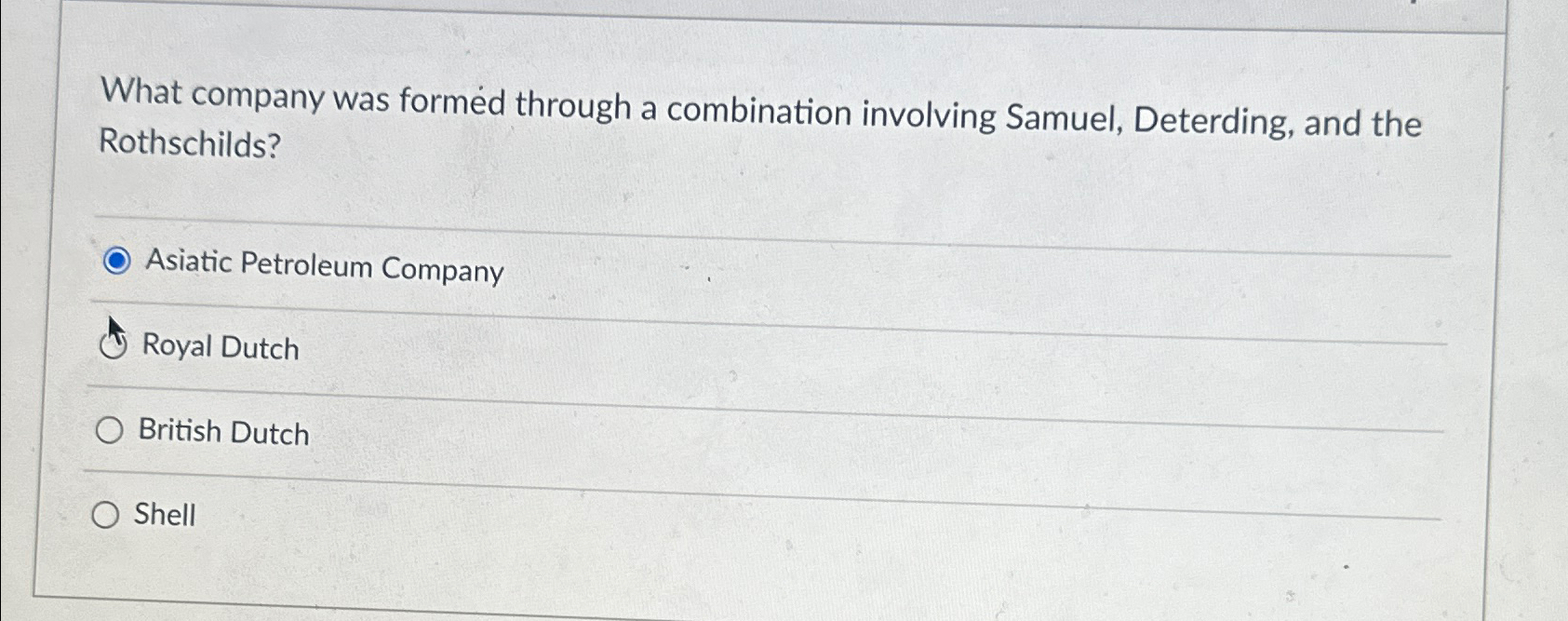 What company was formed through a combination | Chegg.com