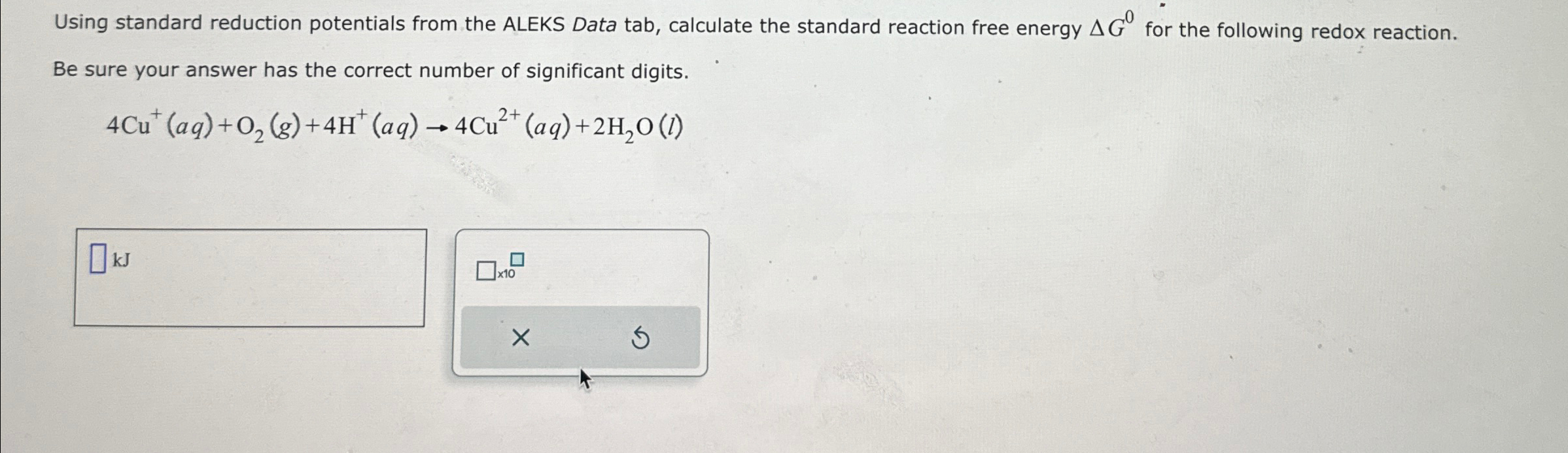 Solved Using standard reduction potentials from the ALEKS | Chegg.com