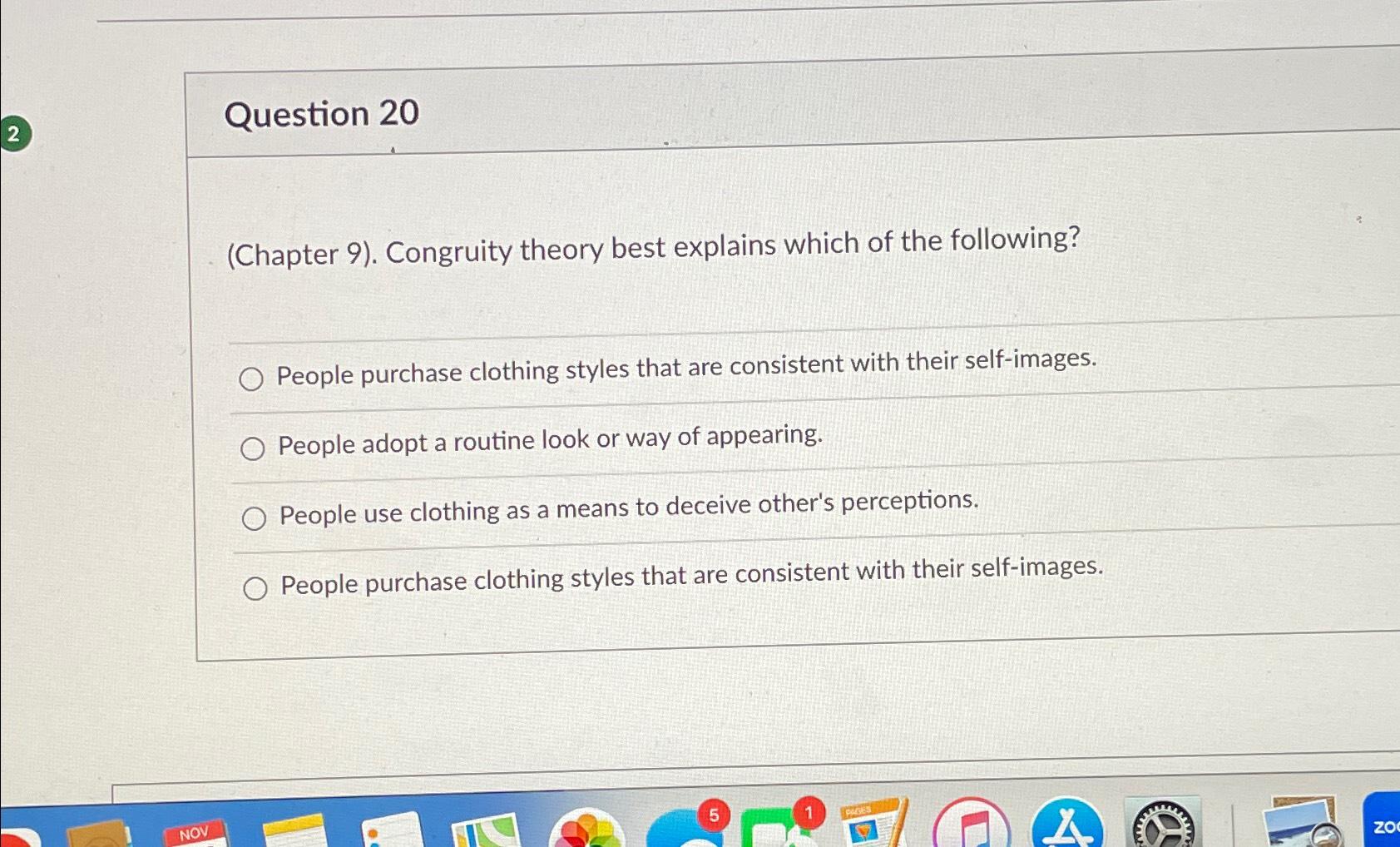 Solved Question 20(Chapter 9). ﻿Congruity theory best | Chegg.com