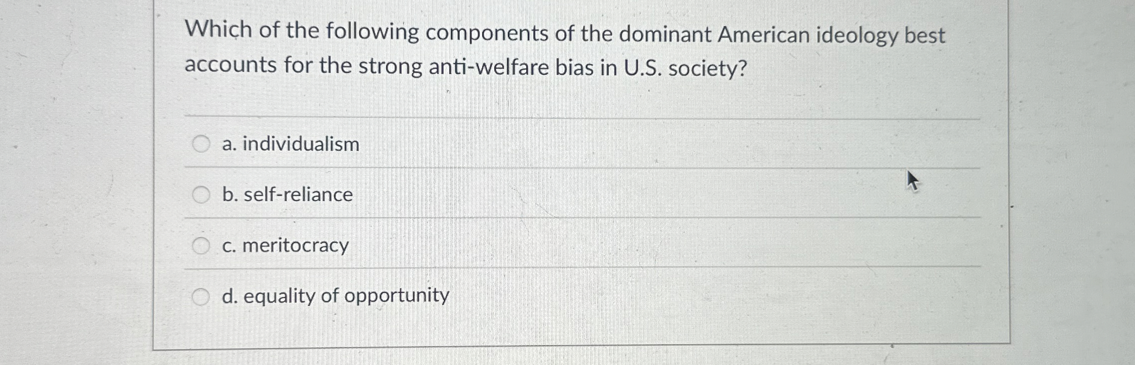 Solved Which of the following components of the dominant | Chegg.com