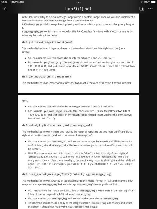 Solved In this lab, we will try to hide a message image | Chegg.com