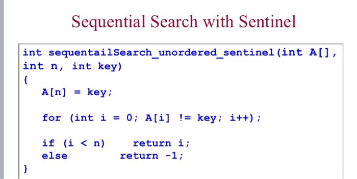 sequential search in javascript