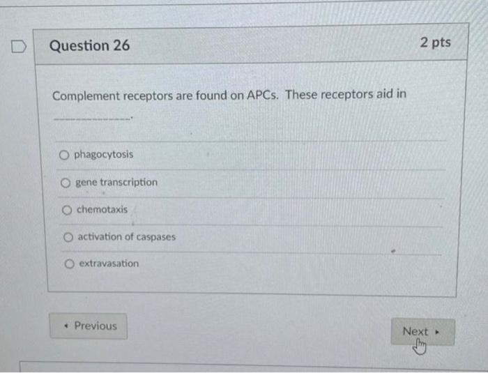 Solved Question 6 2 pts Which of the following cells is | Chegg.com