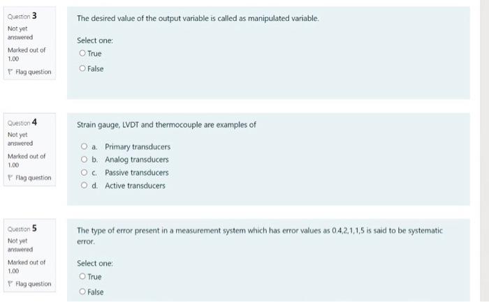 Solved The desired value of the output variable is called as | Chegg.com