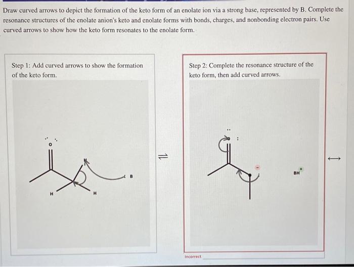 Solved Draw curved arrows to depict the formation of the | Chegg.com