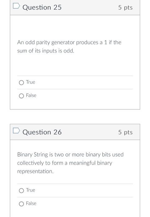 Solved Binary String is two or more binary bits used | Chegg.com