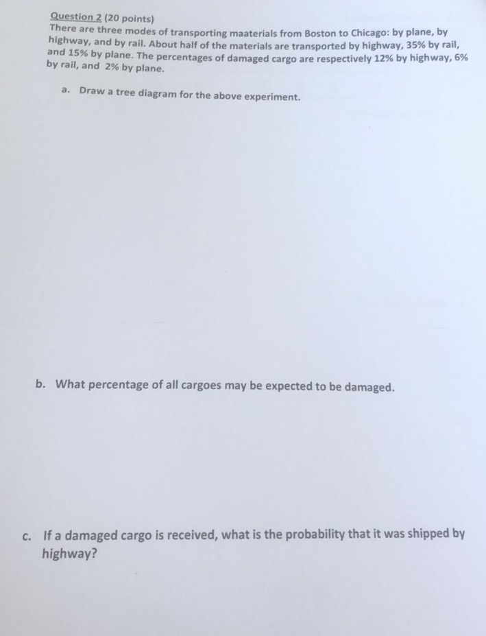 Solved Question 2 (20 ﻿points)There are three modes of | Chegg.com