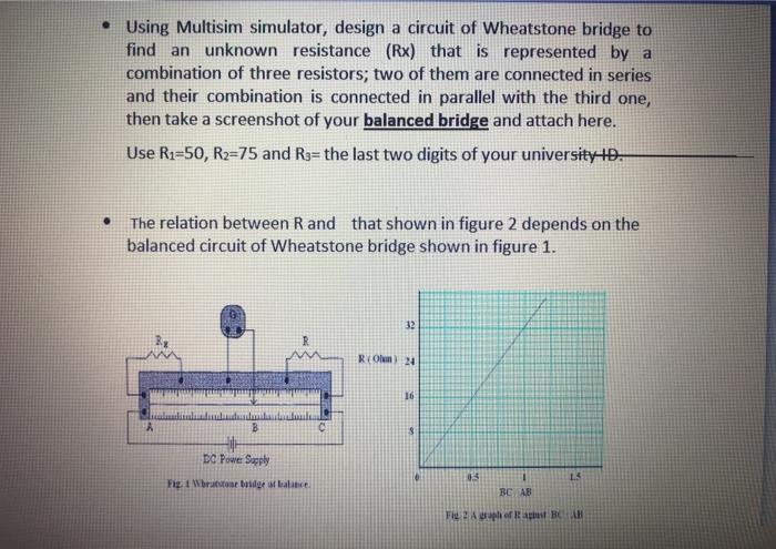Solved • Using Multisim simulator, design a circuit of | Chegg.com