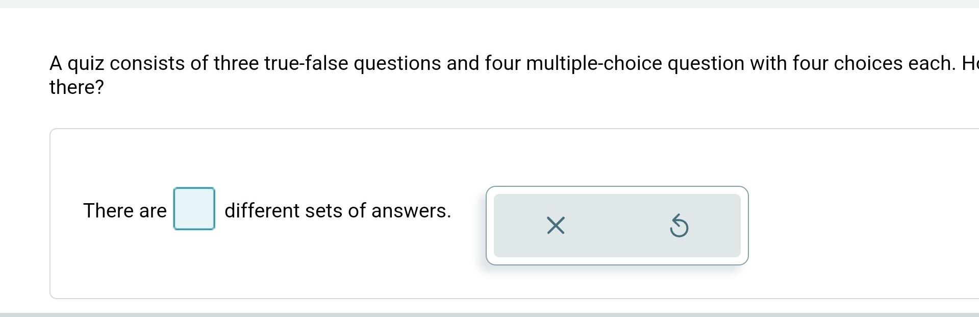 Solved A quiz consists of three true-false questions and | Chegg.com