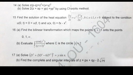 Solved 11 A Find The Analytic Function F Z U Iv Chegg Com