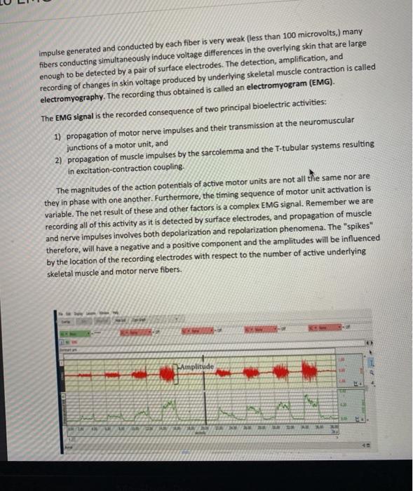 Solved 1. Introduction What is EMG? EMG (Electromyography),