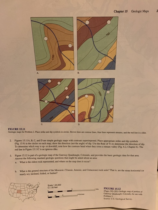 Hands-On Applications Geologic maps summarize | Chegg.com