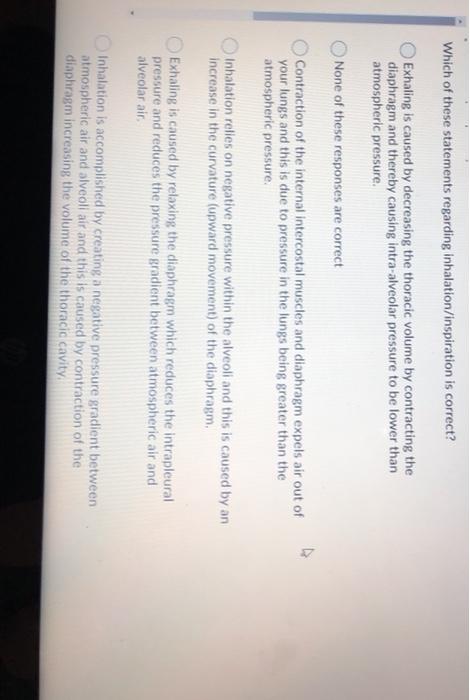 Solved Which of these statements regarding | Chegg.com