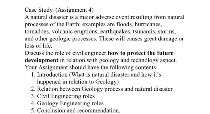 case study for natural disasters