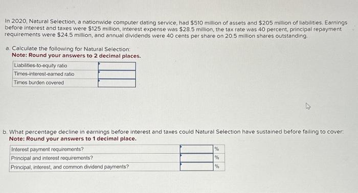 Solved In 2020, Natural Selection, a nationwide computer | Chegg.com