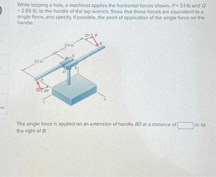 While tapping a hole, a machinist applies the