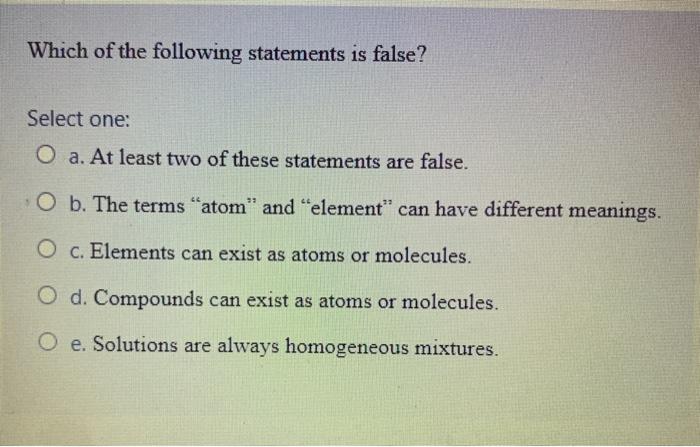 atom versus element