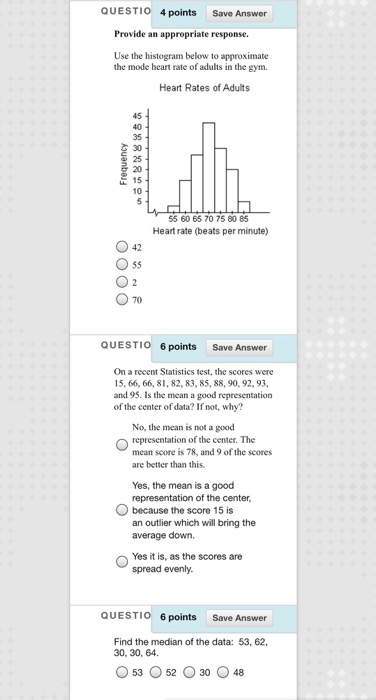 Solved QUESTIO 4 points Save Answer Provide an appropriate | Chegg.com