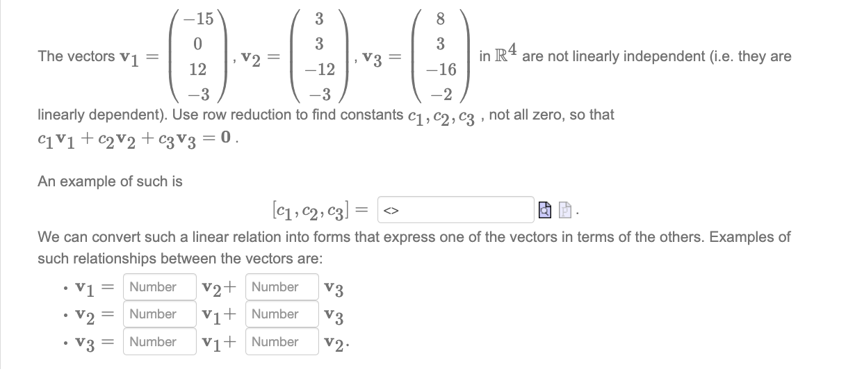 Solved The vectors | Chegg.com