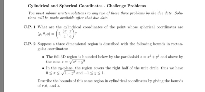 Solved it is calculus three we want to help me to solve | Chegg.com