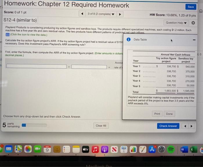 Solved Homework: Chapter 12 Required Homework Save Score: 0 | Chegg.com