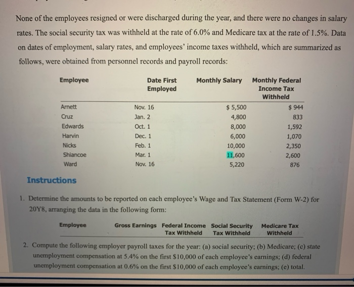 solved-none-of-the-employees-resigned-or-were-discharged-chegg