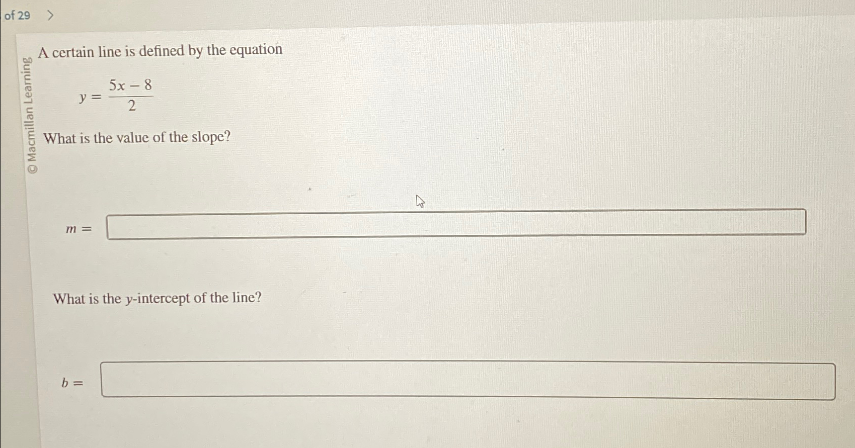 Solved of 29A certain line is defined by the | Chegg.com