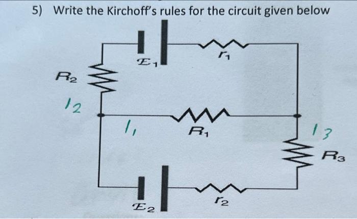 Solved how many junctions can you apply the junction rule to | Chegg.com