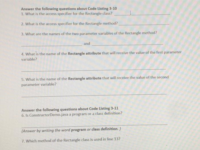Solved public class Rectangle { //Declare the | Chegg.com