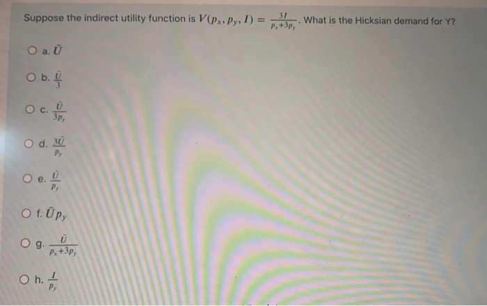 Solved On 38 Which Of The Following Demand Functions Is N Chegg Com