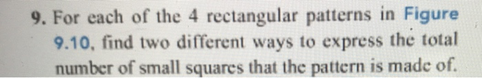 9. For each of the 4 rectangular patterns in Figure | Chegg.com