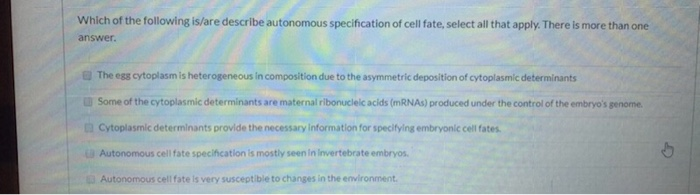 Solved Which of the following is/are describe autonomous | Chegg.com