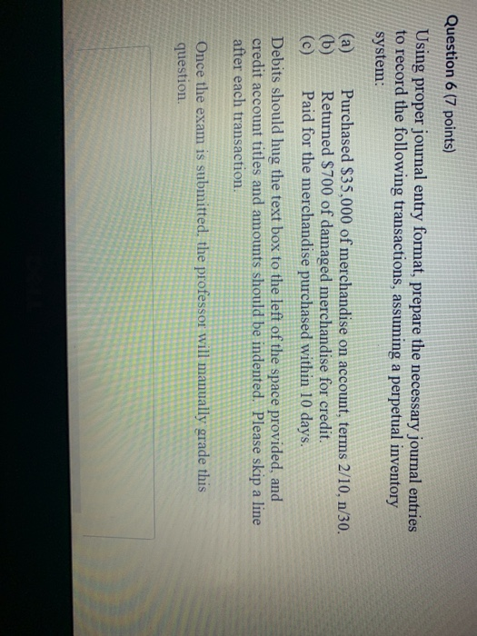 Solved Using proper journal entry format, prepare the