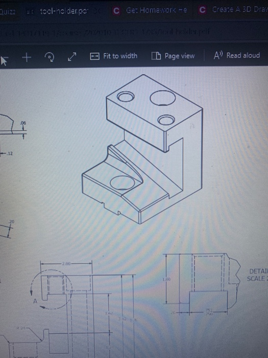 the assignment is to create a solid model and also a | Chegg.com