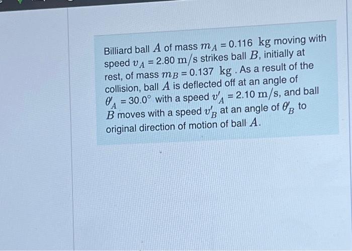 Solved Solve These Equations For The Angle, θB, Of Ball B | Chegg.com