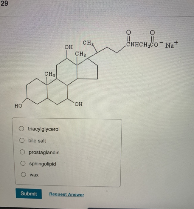 Solved Part A CH3 CH3 CH3 CH3 CH3 HO O prostaglandin O bile | Chegg.com