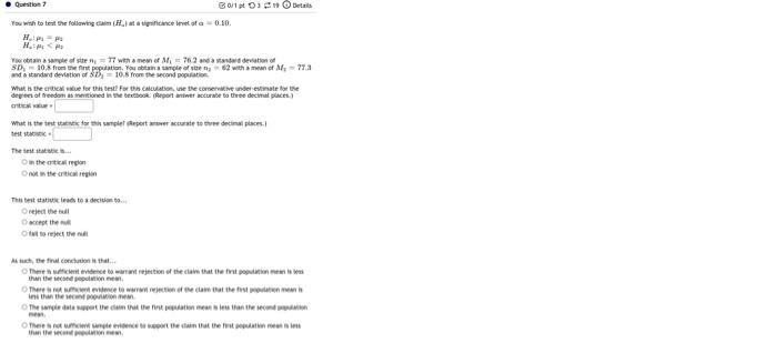 Solved B01 Details You who test the following convett a 0.0 | Chegg.com