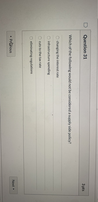 Solved Question 32 3 pts Which of the following is not | Chegg.com