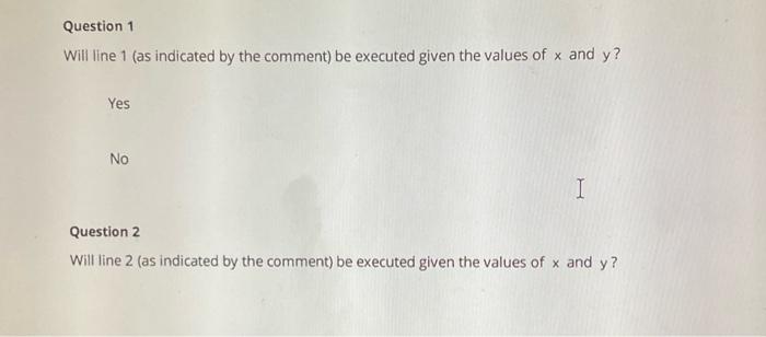 Solved For the following questions, consider the code below | Chegg.com