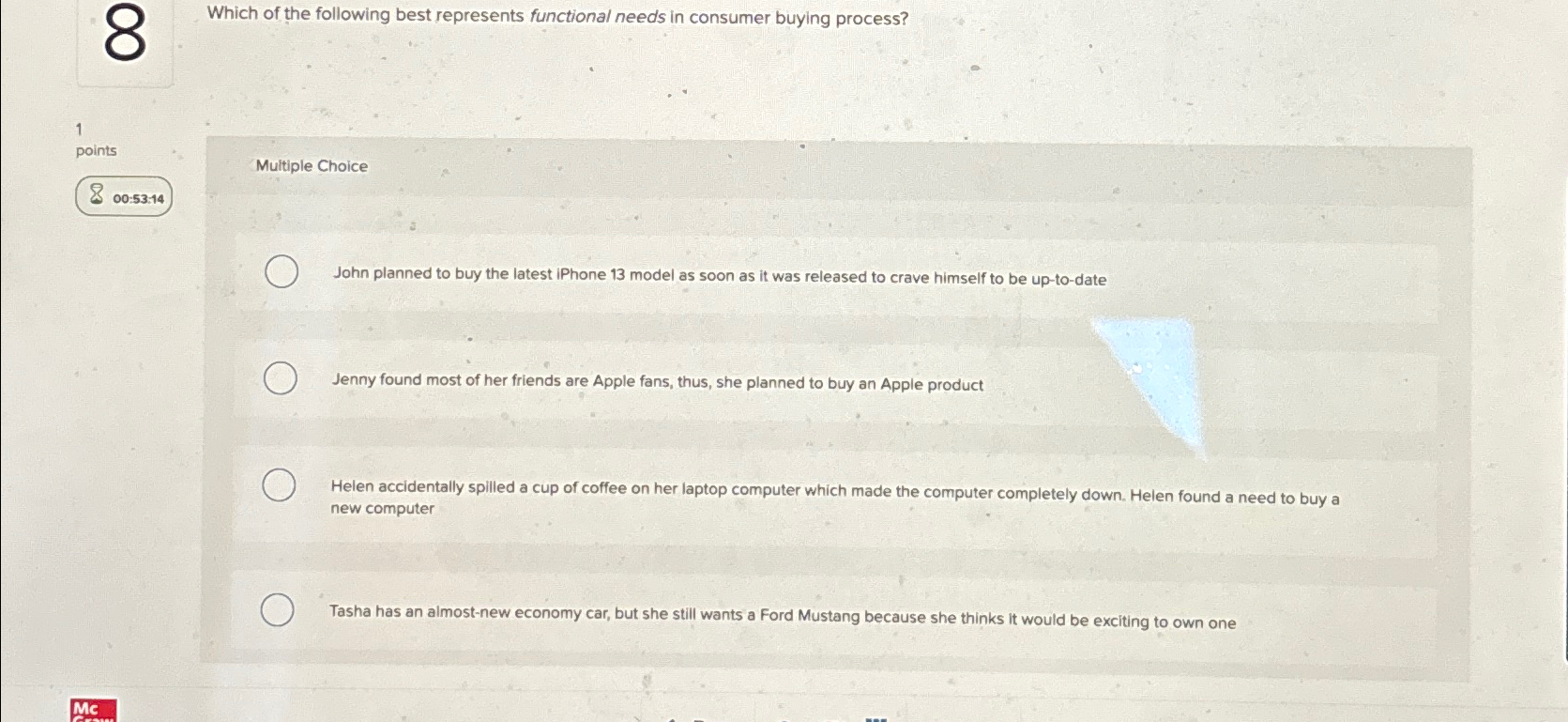Solved Which of the following best represents functional | Chegg.com