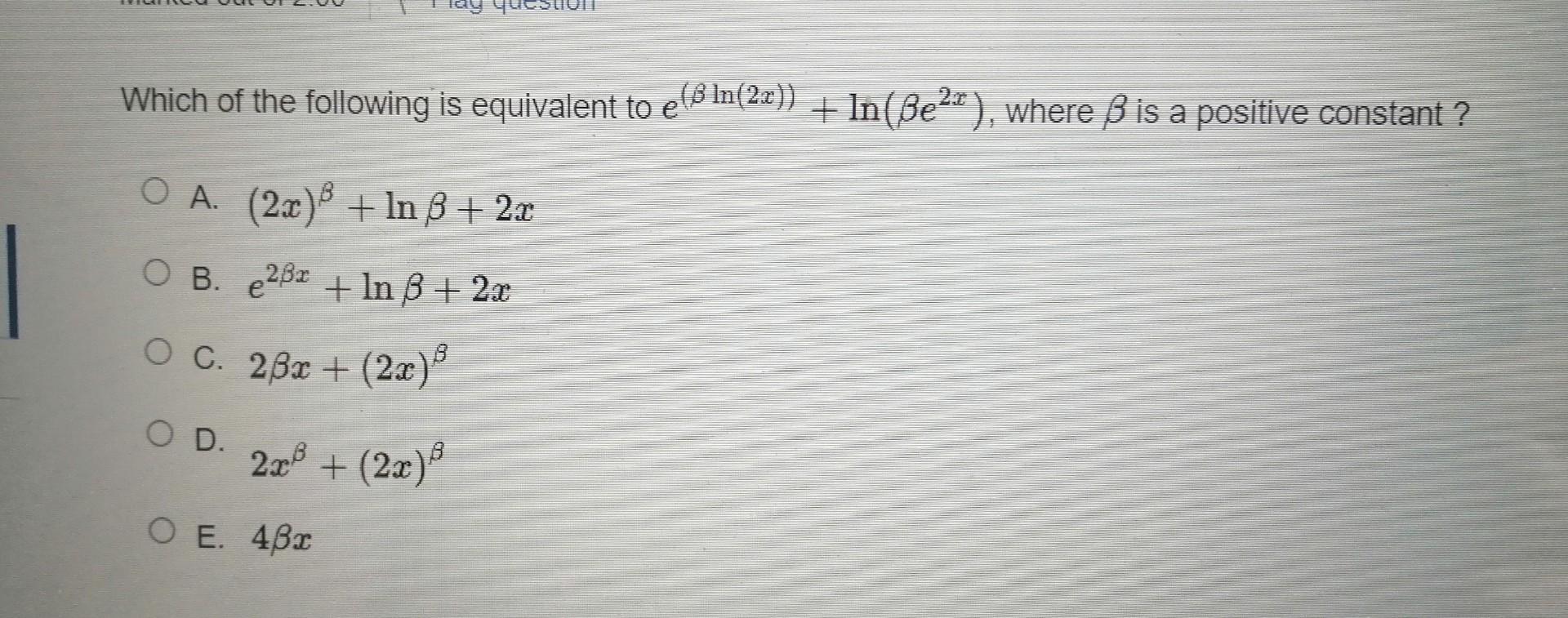 Solved Which of the following is equivalent to | Chegg.com