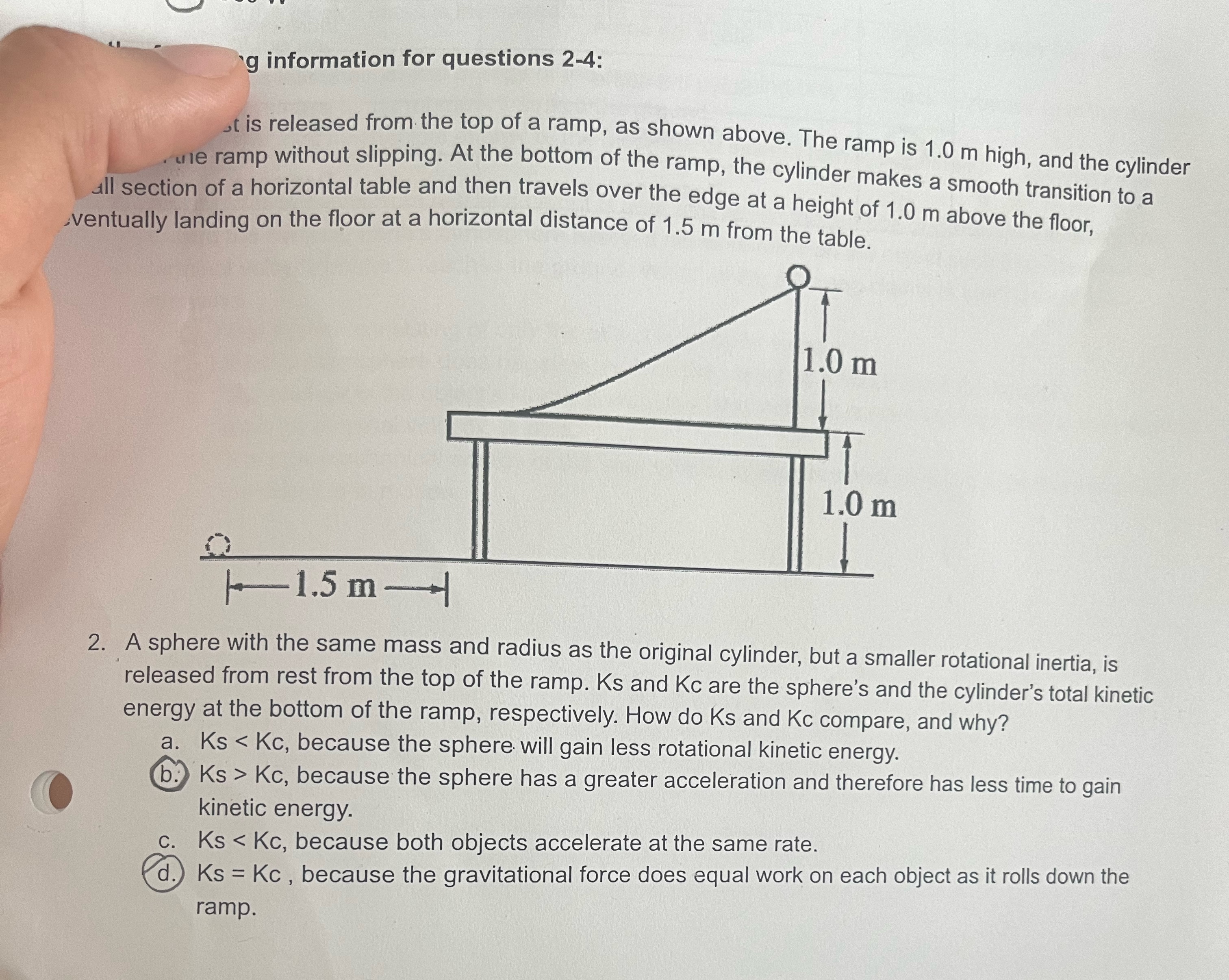 Solved g ﻿information for questions 2-4:Δt ﻿is released from | Chegg.com