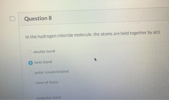 Solved 1 pt Question 22 In which of the following molecules | Chegg.com
