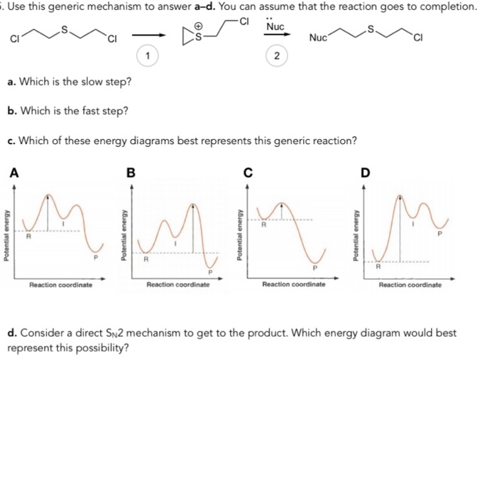 Solved 5. Use this generic mechanism to answer a-d. You can | Chegg.com